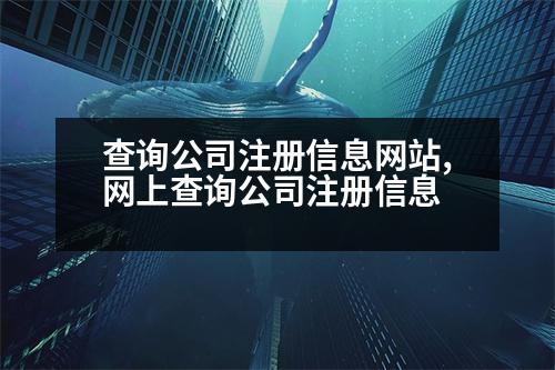 查詢公司注冊信息網(wǎng)站,網(wǎng)上查詢公司注冊信息