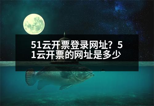 51云開票登錄網(wǎng)址？51云開票的網(wǎng)址是多少