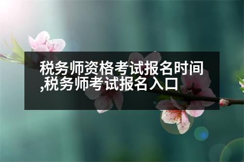 稅務(wù)師資格考試報名時間,稅務(wù)師考試報名入口