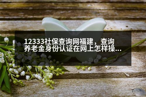 12333社保查詢網(wǎng)福建，查詢養(yǎng)老金身份認證在網(wǎng)上怎樣操作