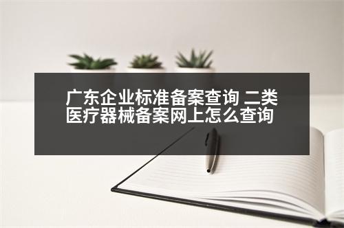 廣東企業(yè)標準備案查詢 二類醫(yī)療器械備案網上怎么查詢