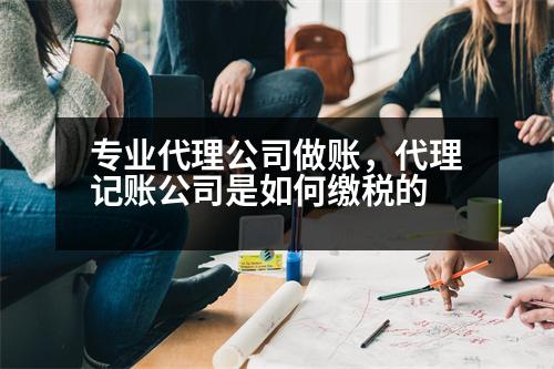 專業(yè)代理公司做賬，代理記賬公司是如何繳稅的