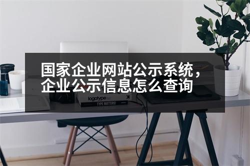 國家企業(yè)網(wǎng)站公示系統(tǒng)，企業(yè)公示信息怎么查詢