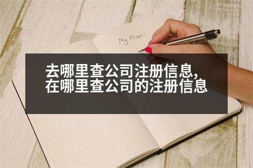 去哪里查公司注冊信息,在哪里查公司的注冊信息