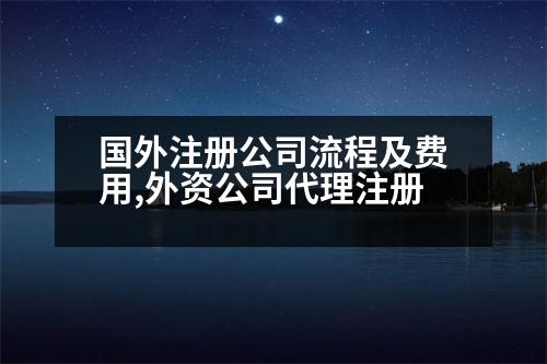 國外注冊公司流程及費(fèi)用,外資公司代理注冊