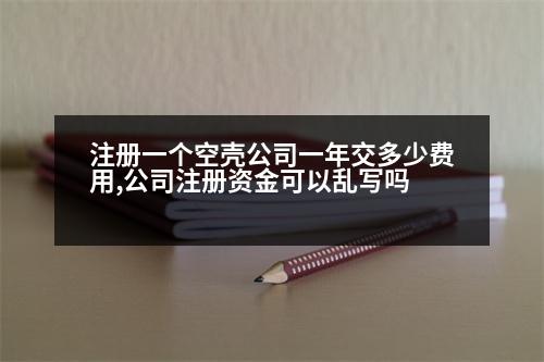 注冊一個空殼公司一年交多少費用,公司注冊資金可以亂寫嗎