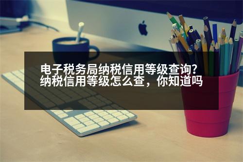 電子稅務(wù)局納稅信用等級查詢？納稅信用等級怎么查，你知道嗎