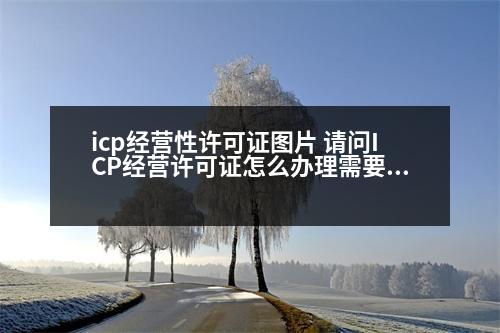 icp經(jīng)營性許可證圖片 請問ICP經(jīng)營許可證怎么辦理需要多少錢