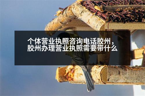 個(gè)體營(yíng)業(yè)執(zhí)照咨詢電話膠州，膠州辦理營(yíng)業(yè)執(zhí)照需要帶什么