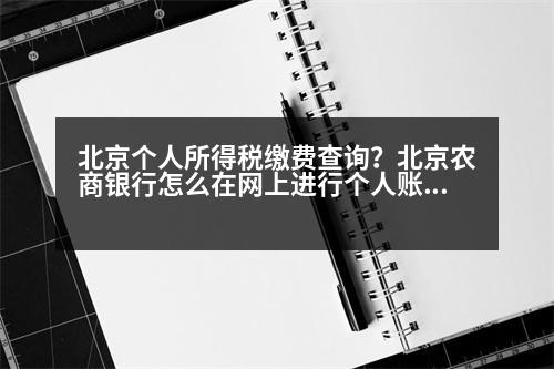 北京個(gè)人所得稅繳費(fèi)查詢？北京農(nóng)商銀行怎么在網(wǎng)上進(jìn)行個(gè)人賬戶查詢