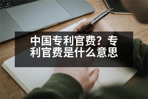 中國專利官費(fèi)？專利官費(fèi)是什么意思