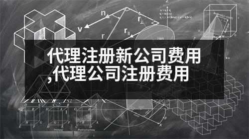 代理注冊新公司費(fèi)用,代理公司注冊費(fèi)用