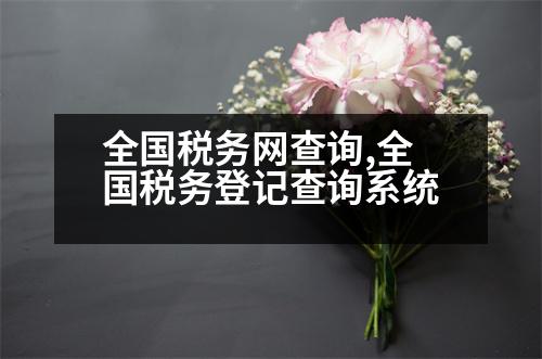 全國(guó)稅務(wù)網(wǎng)查詢,全國(guó)稅務(wù)登記查詢系統(tǒng)