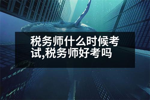 稅務(wù)師什么時候考試,稅務(wù)師好考嗎