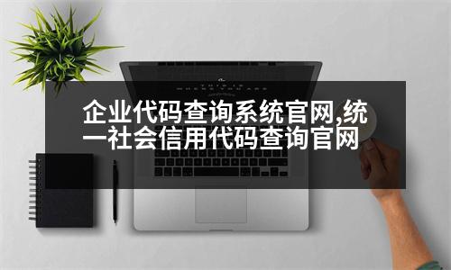 企業(yè)代碼查詢系統(tǒng)官網(wǎng),統(tǒng)一社會(huì)信用代碼查詢官網(wǎng)