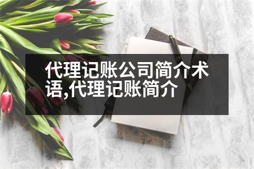 代理記賬公司簡介術(shù)語,代理記賬簡介