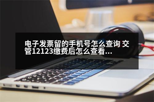 電子發(fā)票留的手機號怎么查詢 交管12123繳費后怎么查看電子票據(jù)