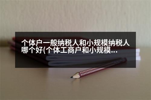 個(gè)體戶(hù)一般納稅人和小規(guī)模納稅人哪個(gè)好(個(gè)體工商戶(hù)和小規(guī)模開(kāi)票的區(qū)別)