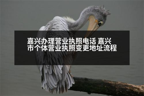 嘉興辦理營業(yè)執(zhí)照電話 嘉興市個(gè)體營業(yè)執(zhí)照變更地址流程