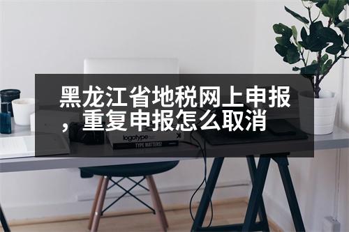 黑龍江省地稅網(wǎng)上申報，重復申報怎么取消