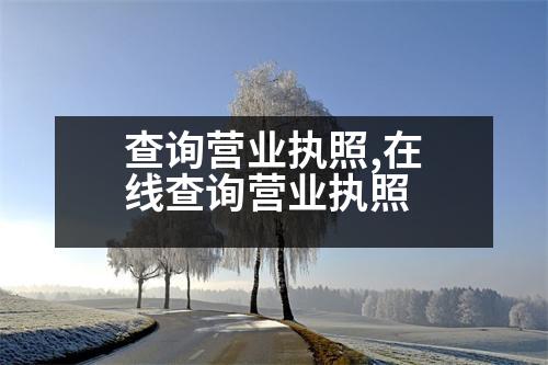 查詢營(yíng)業(yè)執(zhí)照,在線查詢營(yíng)業(yè)執(zhí)照