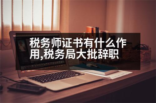 稅務(wù)師證書有什么作用,稅務(wù)局大批辭職