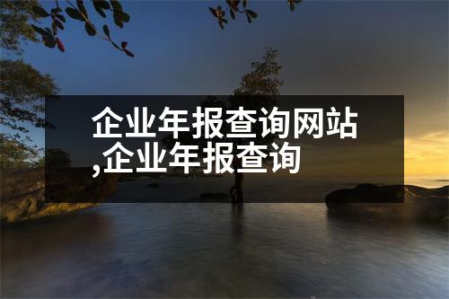 企業(yè)年報查詢網(wǎng)站,企業(yè)年報查詢