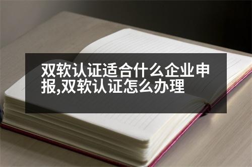 雙軟認(rèn)證適合什么企業(yè)申報(bào),雙軟認(rèn)證怎么辦理