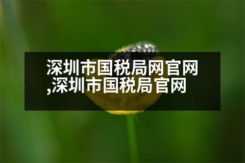 深圳市國稅局網(wǎng)官網(wǎng),深圳市國稅局官網(wǎng)