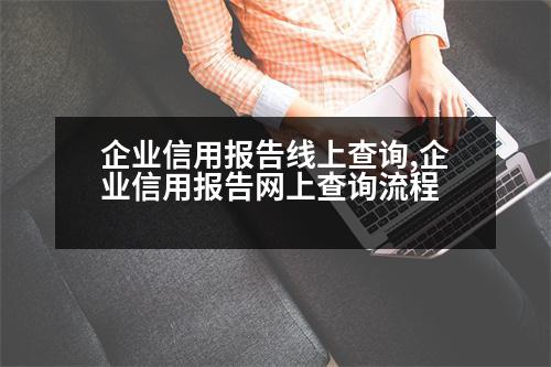 企業(yè)信用報告線上查詢,企業(yè)信用報告網(wǎng)上查詢流程