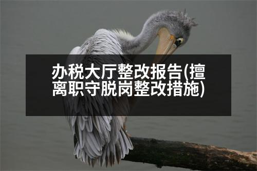 辦稅大廳整改報(bào)告(擅離職守脫崗整改措施)