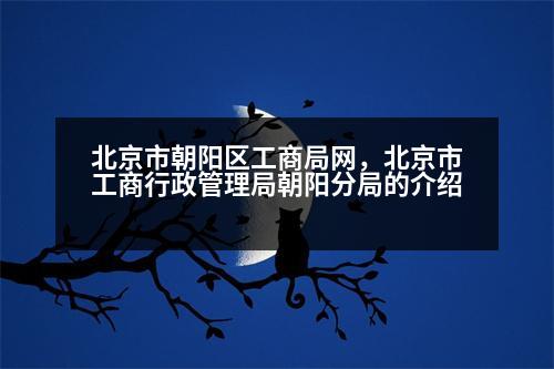 北京市朝陽區(qū)工商局網(wǎng)，北京市工商行政管理局朝陽分局的介紹