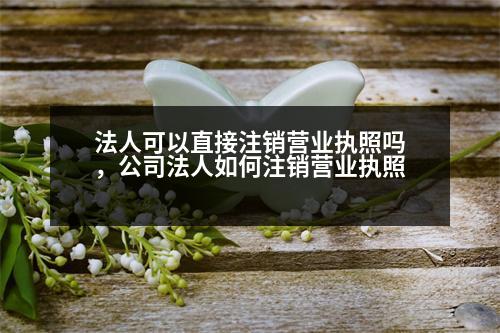 法人可以直接注銷營(yíng)業(yè)執(zhí)照嗎，公司法人如何注銷營(yíng)業(yè)執(zhí)照