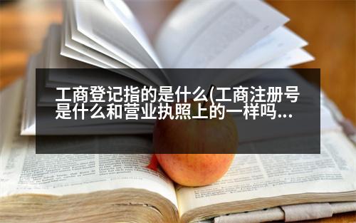 工商登記指的是什么(工商注冊號是什么和營業(yè)執(zhí)照上的一樣嗎)