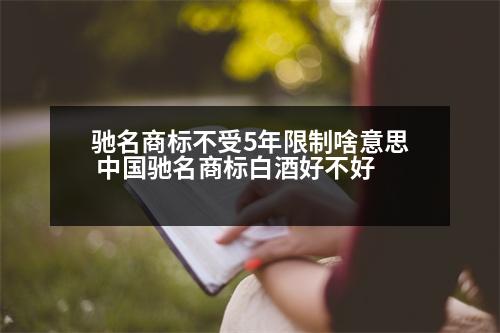 馳名商標(biāo)不受5年限制啥意思 中國馳名商標(biāo)白酒好不好