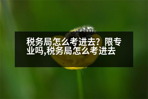 稅務(wù)局怎么考進(jìn)去？限專業(yè)嗎,稅務(wù)局怎么考進(jìn)去