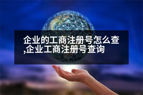 企業(yè)的工商注冊號怎么查,企業(yè)工商注冊號查詢