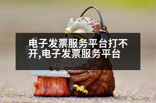 電子發(fā)票服務(wù)平臺(tái)打不開,電子發(fā)票服務(wù)平臺(tái)