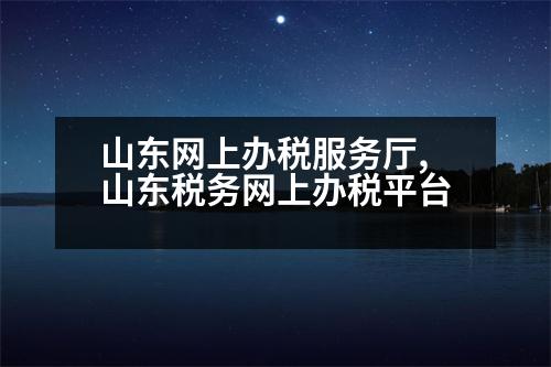 山東網(wǎng)上辦稅服務(wù)廳,山東稅務(wù)網(wǎng)上辦稅平臺(tái)