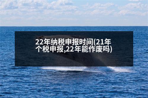 22年納稅申報時間(21年個稅申報,22年能作廢嗎)