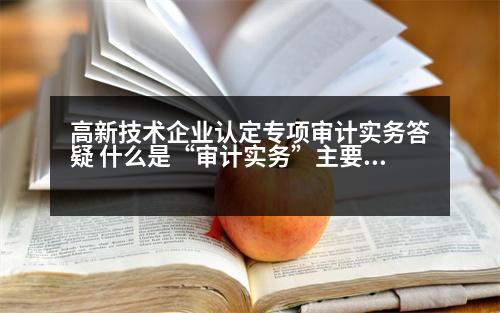 高新技術(shù)企業(yè)認(rèn)定專項(xiàng)審計(jì)實(shí)務(wù)答疑 什么是“審計(jì)實(shí)務(wù)”主要學(xué)習(xí)什么呢