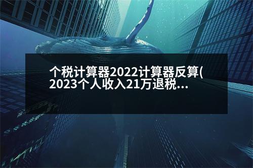 個(gè)稅計(jì)算器2022計(jì)算器反算(2023個(gè)人收入21萬退稅多少)