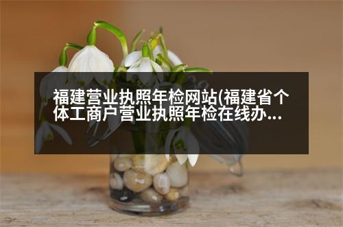 福建營(yíng)業(yè)執(zhí)照年檢網(wǎng)站(福建省個(gè)體工商戶營(yíng)業(yè)執(zhí)照年檢在線辦理方法教程)